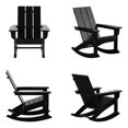 thumbnail image 1 of Palms Modern Adirondack Plastic Outdoor Rocking Chairs (Set of 4), 1 of 8
