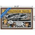thumbnail image 3 of Star Wars: Saga - Millennium Falcon Comic Wall Poster, 14.725" x 22.375", Framed, 3 of 3