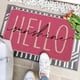 thumbnail image 3 of Tapete decorativo de verano Artoid Mode rosa Hello Sunshine, tapete bajo de temporada para primavera, alfombra para interiores y exteriores de 43 x 74 cm, 3 of 7