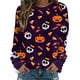 thumbnail image 1 of Txlixc Moda para mujer Camisa atlética de Halloween salvaje Calavera Fantasma Gato Calabaza con estampado de cuello redondo Jersey de manga larga Top Txlixc  moda, 1 of 3