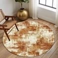 thumbnail image 2 of Round Rug 7Ft Washable Non-Slip, Brown Ombre Circle Area Rugs for Living Room Bedroom, Gradient Abstract Art Vintage Indoor Floor Mats Carpet Runner for Home Decor Aesthetic, 2 of 8