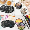 thumbnail image 3 of MAPRIAL 36 Pieces Slate Coasters, 4 Inch Round Coasters for Drinks Black Stone Coasters Bulk Rustic Coasters Set with Anti-Scratch Backing for Bar, Ho, 3 of 8