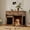 Retro Brown, variant on 44.5'' Dog Crate Furniture with Hook & Storage Drawers, Wooden Heavy Duty Dog Kennel Indoor with Sliding Barn Doors, Decorative Pet House End Side Table TV Stand for Medium/Small Dogs,White