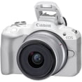 thumbnail image 6 of Canon EOS R50 Mirrorless Camera with 18-45mm Lens | White Bundle with Canon 200ES EOS Shoulder Bag + Transcend 64GB 330S UHS-I SDXC Memory Card (3 Items), 6 of 9