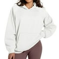 thumbnail image 2 of Futezty Women Oversized Hoodies Fleece Hooded Sweatshirts Comfy Casual Pullover Fall Winter Outfits Long Sleeve Tops, 2 of 5