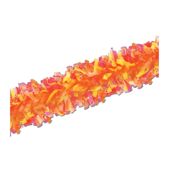 Tissue Festooning 25' Golden-Yellow, Orange, Red - 24 Pack
