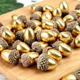 thumbnail image 4 of Artificial Large Acorn Ornaments, Faux Decorative Acorn with Natural Caps, Fake Acorn Decor, Fall Harvest Table Decoration, Thanksgiving Wreath Embellishment, Rustic Seasonal Home Craft Supply, 4 of 5