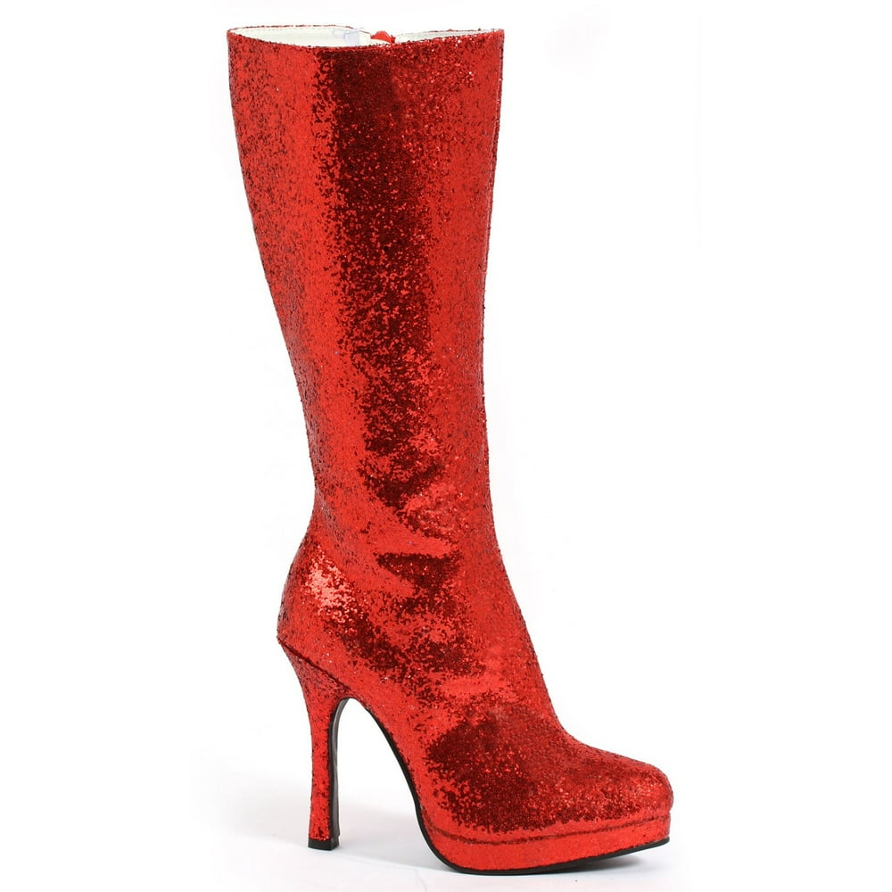 high sparkly boots