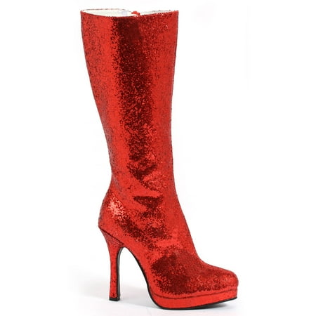 Women's Red Glitter Boots