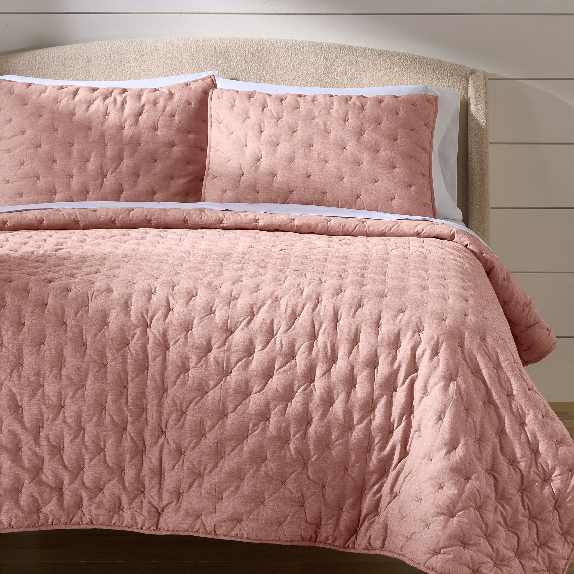 Better Homes & Gardens Rose Chambray Pillow Shams, King (2 Count)