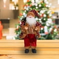 thumbnail image 2 of HCTSHG 12 Inch Christmas Santa Table Decor, Features a Chef Santa Claus Standing Figurine Holding a Plate, Ideal for Christmas and New Year Home Party Holiday Decoration, 2 of 7
