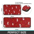thumbnail image 7 of Red Christmas Snowman Pattern Kitchen Rugs Sets Of 2,Anti Fatigue Kitchen Mat Rugs Non Slip Washable,Decorative Kitchen Floor Mats for Kitchen,Sink,Laundry,17"X30"+17"X47", 7 of 7