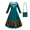 thumbnail image 4 of Disfraces de Mérida para niña, capa, disfraces de Halloween para chico, traje de sirvienta Haori, disfraz de Mérida, vestido de fantasía de Anime, fantasía de Carnaval, 4 of 4