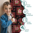 thumbnail image 3 of Pioneer Flower Floral Print Pattern Insulated Teens Curtains Set Of 2, Bedroom Essentials, Toddler Room Decor 52"x63", 3 of 5