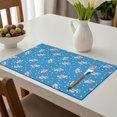 thumbnail image 6 of Placemat, Pioneer Flower Floral Print Pattern Place Mats Table Mat Set Of 2, PVC Washable Placemats for Party Kitchen Dining Decoration, 18x12 Inch, Fade Resistant, 6 of 6