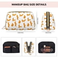 thumbnail image 5 of Rateoe Cartoon Squirrel for Travel Makeup Bag,Large Capacity Cosmetic Bags for Women,Waterproof Portable Pouch Open Flat Toiletry Bag Make up Organizer, 5 of 8