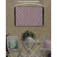 thumbnail image 6 of Outdoor TV Cover 40 to 43 Inch Weatherproof, Pink White Geometric Waterproof TV Screen Protector for Outside Decor with Zipper and Pocket 40"L x 25"H , Minimalist Morocco Pattern, 6 of 7
