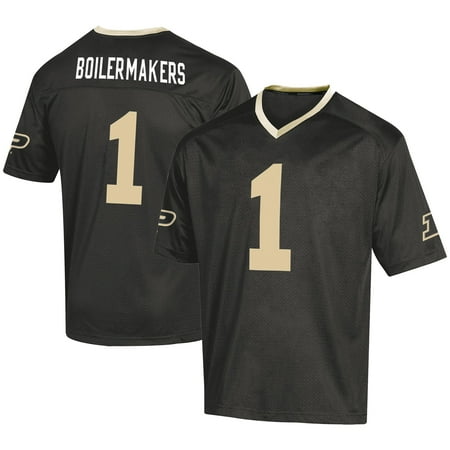 Men's Russell Athletic #1 Black Purdue Boilermakers Fashion Football