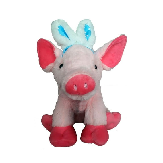Easter Plush Pig with Bunny Ears Stuffed Animal 11 inch