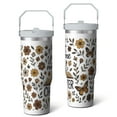 thumbnail image 2 of 1pc 30oz Tumbler with Straw & Handle - Insulated Stainless Steel Cup | Holiday Gift for Man Women (Christmas, Valentine's, Birthday), 2 of 7