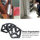 thumbnail image 4 of Shoes Cabinet Hinge Cold Rolled Steel 3-Layers Shoe Drawer Flip Rack Accessory Black, 4 of 4