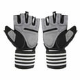 thumbnail image 1 of Guantes de levantamiento de pesas para gimnasio y ejercicio, soporte para muñeca, guantes de levantamiento de pesas, protección de palma, 1 of 5