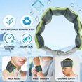 thumbnail image 6 of Ljudmp Cooling Neck Wrap Knotted Tie Reusable Headache Relief Neck Scarf Lightweight Soft Cooling Bandana for Running Cycling Hiking Outdoor Sports Purple, 6 of 8
