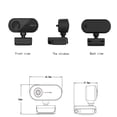 thumbnail image 4 of Caméra Web USB 2K - Résolution 4 Mpx, Rotation à 360°, Obturateur de Confidentialité - pour Appels Vidéo, Diffusion en Continu et Réunions en Ligne, 4 of 8