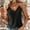 Black tank tops, variant on Pimelu Tank Top for Women Going out Tops for Women Sexy Lace Trim V Neck Metal Strap Tunic Shirts Summer Lightweight Solid Sleeveless Camisole Tops Tank Tops Women