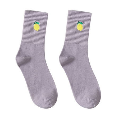 

Luiyenes Women s Fruits Embroidery Socks Cute Printing Short Socks Ankle Socks For Comfortable Gifts For Women