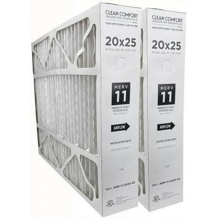 

Clean Comfort AMP-11-2025-45 (2-Pack) - 20 x 25 x 4.5 Media Air Filter MERV 11