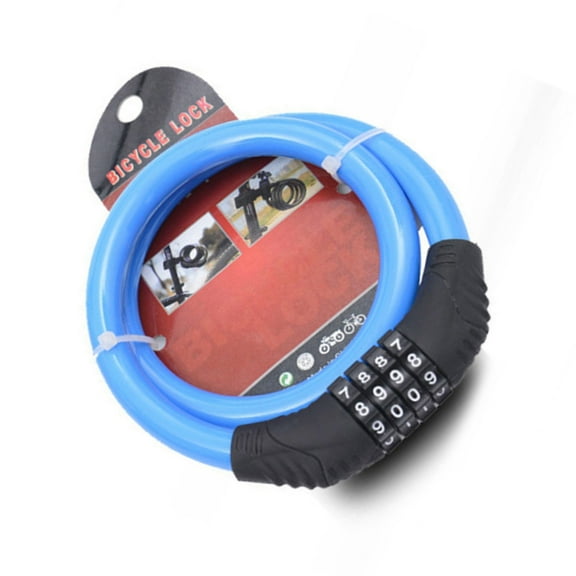 Heavy Duty 4 Steel Cable Combination Bike Lock with Password, Cycling Cable Lock, Secure Coded Chain Lock