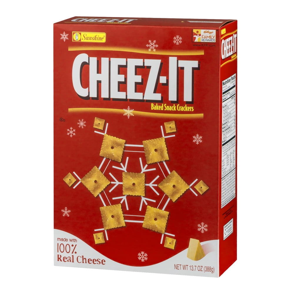 Cheez It Baked Real Chease Snack Crackers, 13.7 Oz.