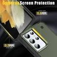 thumbnail image 3 of Samsung Galaxy S21 Ultra 5G Case Military Shockproof Kickstand Cell Phone Cover Protective with Upgrade Hard PC & Premium Soft TPU Kickstand for Galaxy S21 Ultra 6.8 inch Green, 3 of 7