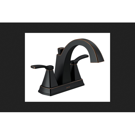 Delta Flynn Two Handle Lavatory Faucet 4 In Oil Rubbed Bronze