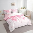 thumbnail image 3 of Manfei Kawaii Pink Bedding Comforter Set 7pcs for Kids Girls, Glitter Diamonds King Bedding Sets, Princess Style Bed Sheets, Ultra Soft Home Decor, 3 of 8