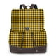 thumbnail image 1 of Disketp Retro Yellow and Black Houndstooth Mochila de Cuero para Mujer, Bolso de Espalda Antirrobo con Estilo para Viaje, Trabajo y Uso Diario, 1 of 4