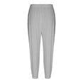 thumbnail image 4 of Bibifish Womens Pants Drawstring Waist Side Pocket Lightweight Pants With Button Detail Hem Loose Fit Casual Outings Comfortable Pants, 4 of 6