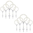 thumbnail image 2 of 60 Piezas Cuentas de Rosario de Bautismo, Rosarios de Bautismo de Dedo, Perlas de Imitación, 2 of 8