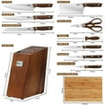 thumbnail image 3 of Deco Chef 16 Piece Kitchen Knife Set Wood Handles Chef Knife Cleaver Kitchen Shears and More, 3 of 9