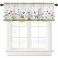 thumbnail image 2 of Kitchen Curtains Valances for Small Windows, Funny Butterflies Short Curtain Valance for Living Room, White Rod Pocket Blinds Window Printed Drapes 1 Panel 54x18 Inch, 2 of 6