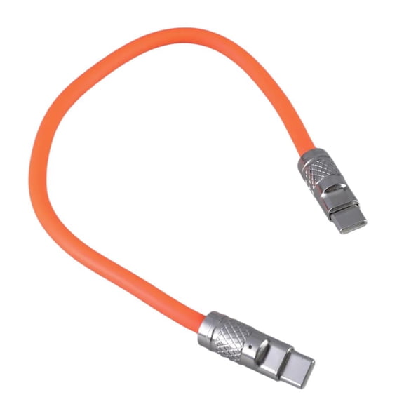 30cm USB C to USB C Data Cable Fast Charging Cord Wire for Tablet Phones Orange