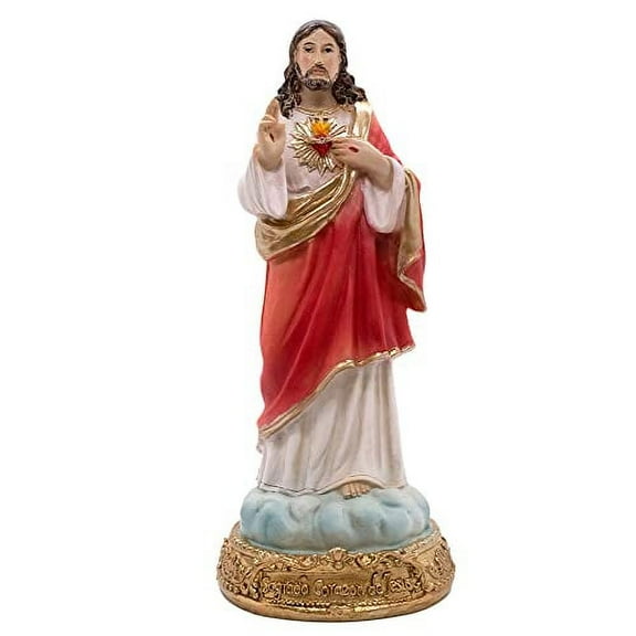 Village Gift Importers 8" Sacred Heart of Jesus Garden Statues, Decorative