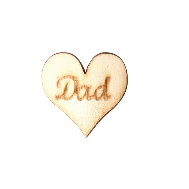 Billuyoard Paquete de 100 Mini piezas de sin terminar signos estilo Simple Scrapbooking manualidades adornos Día de la madre DIY regalos para papá Type3 NO3 Billuyoard HA011691-01