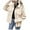 Beige, variant on HOWPAY Barn Jackets for Women Button down Oversized Lapel Collar Vintage Coats with Pockets Long Sleeve Solid Color Casual Outerwear Fall Winter Clothes Beige M