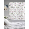 thumbnail image 3 of Easter Bunny Living Room Curtains 2 Panel, Cute Rabbits Green Eggs Spring Tulips Cafe Window Treatment, Extra Long Farmhouse Bedroom Bathroom Kitchen Curtains Drapes 104"x72", 3 of 6