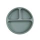 thumbnail image 1 of Platos de silicona antideslizantes para niños, plato de comedor de entrenamiento, vajilla sin BPA (gris) Ehuebsd sin BPA, 1 of 9