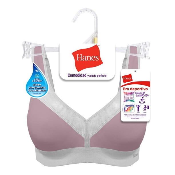 Brasier Hanes Intima para Mujer Deportivo Rosa Talla XG