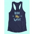 thumbnail image 3 of Ride The Wave! Racerback Tank Women -Image by Shutterstock, Female x-Large, 3 of 4