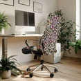 thumbnail image 3 of Renewold Bohemian Mandala Flower Office Chair Cover Stretchable Desk Chair Slipcover with Elastic Bottom Removable Anti dust Office Computer Chair Cover for Office Chair, S, 3 of 7